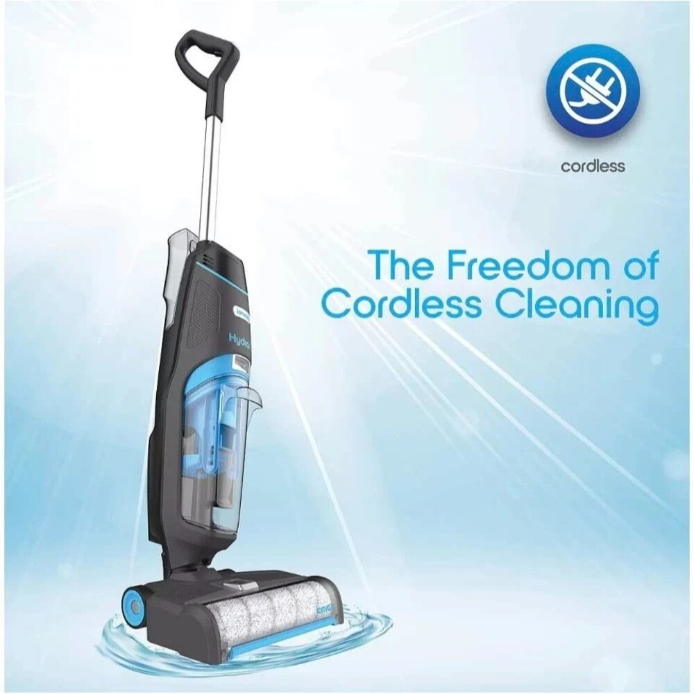Tzumi Hydra IQ Clean Wet Dry Vacuum XL Cordless Self-Cleaning Floor Cleaner 8064